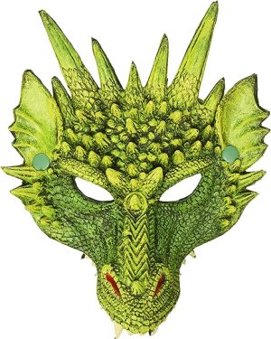 Supersoft Fantasy Dragon Mask | Gallantly Green