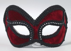 Venetian Red Mask with Black trim