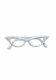 1950's Cat Eye Glasses | White