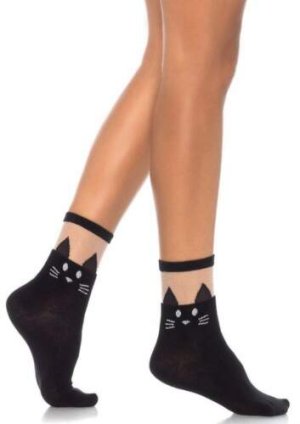 Black Cat Ankle Socks