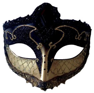 Mardi Gras Eye Mask Black