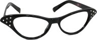 1950's Cat Eye Glasses | Black