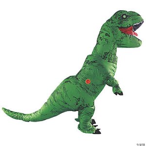 Inflatable Green T Rex | Adult One Size