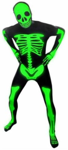 Morph Skeleton Glow In The Dark Adult Large