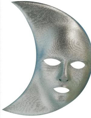 Silver Moon Mask