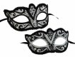Black and White Venetian Mask