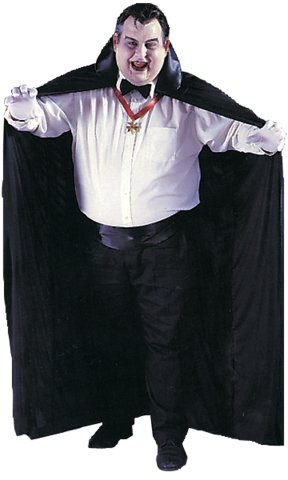 Black Big and Tall Vampire Cape