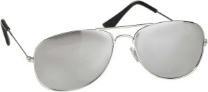 Silver Mirror Police Sunglasses