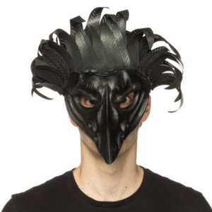 Super Soft Crow Mask with Trim