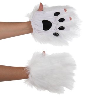 White Fur Paws