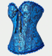 Blue Paisley Corset | Plus 1X Blue Paisley Corset | Plus 1X