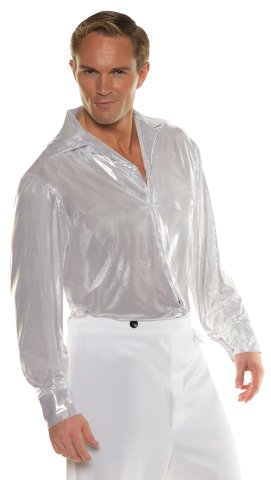 Disco Shirt Silver White | Standard