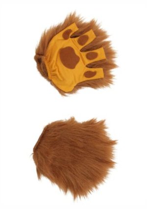 Brown Lion Fingerless Paws