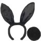 Bunny Ears and Tail Set | Black