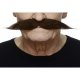 Extra Wide Wild West Moustache | Dark Brown