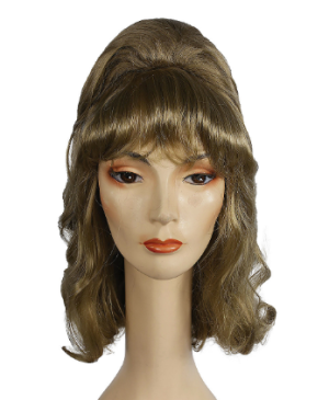 Long Beehive Pageboy Wig | Ash Blonde