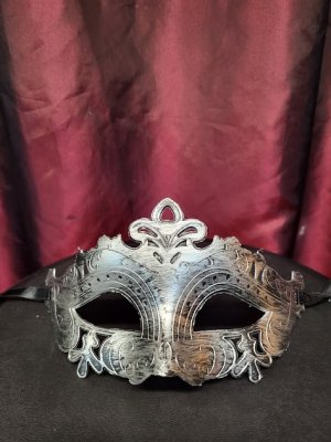 Crowned Silver Eye Mask