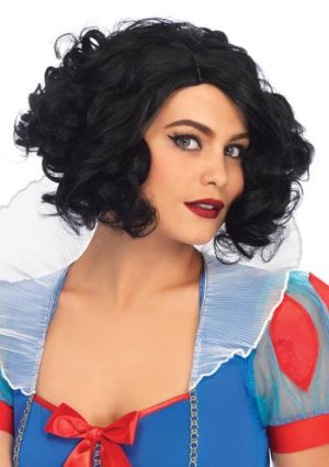 Black Curly Bob Wig