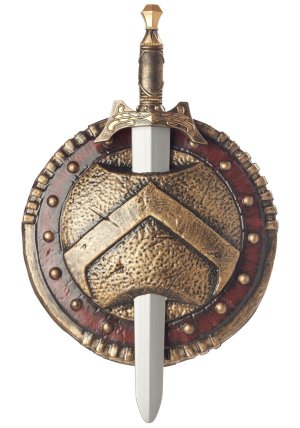 Spartan Combat Shield and Sword