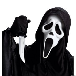 Scream Ghost Face Mask and Knife Set