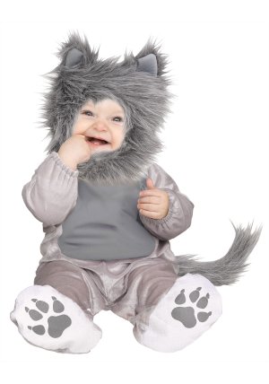 Fuzzy Wolf Cub Infant