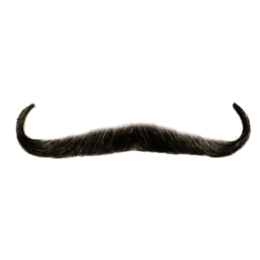 Gambler Moustache - Black