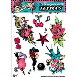 Retro Rock Temporary Tattoos (10)