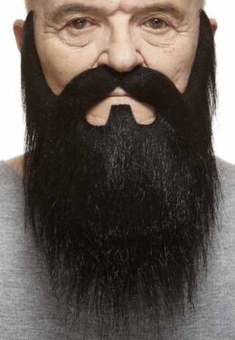 Classic Full Beard with Moustache | Black