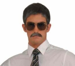 Painters Brush Moustache | Black and Grey