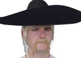 Blonde Biker Moustache