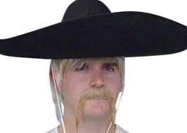 Blonde Biker Moustache