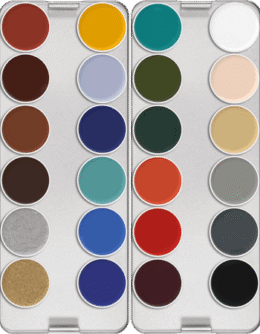 Kryolan Suparcolor Palette 24 Colors