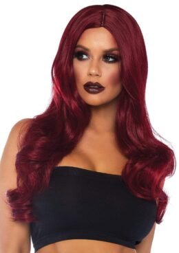 Long Wavy Wig | Burgundy