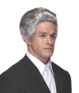 Salesman Wig - Grey