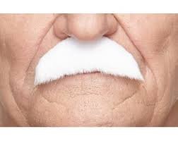 Physicist Moustache | Pure White