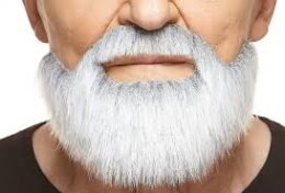 Tracker Beard and Moustache | White and Grey