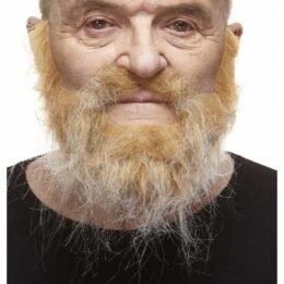 Scruffy Beard and Moustache | Blonde and White