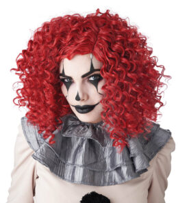 Corkscrew Clown Curls | Blood Red