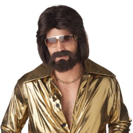 Sexy 70's Man Wig, Moustache, and Beard