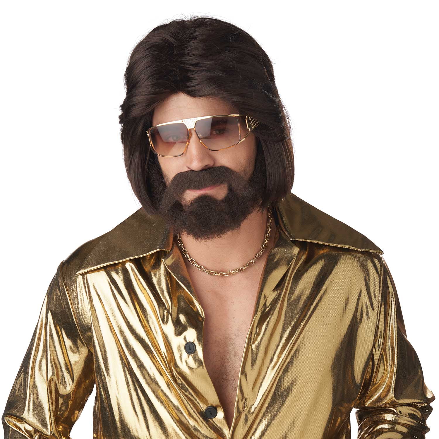 Sexy 70's Man Wig, Moustache, and Beard