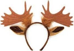 Moose Ears and Antlers Headband