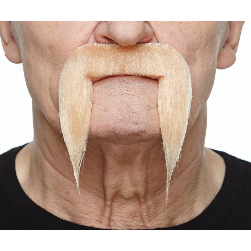 Extra Long Horseshoe Moustache | Blonde