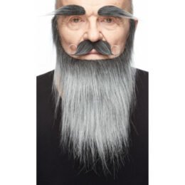 Moustache, Eyebrows, and Beard Set | Grey and Black