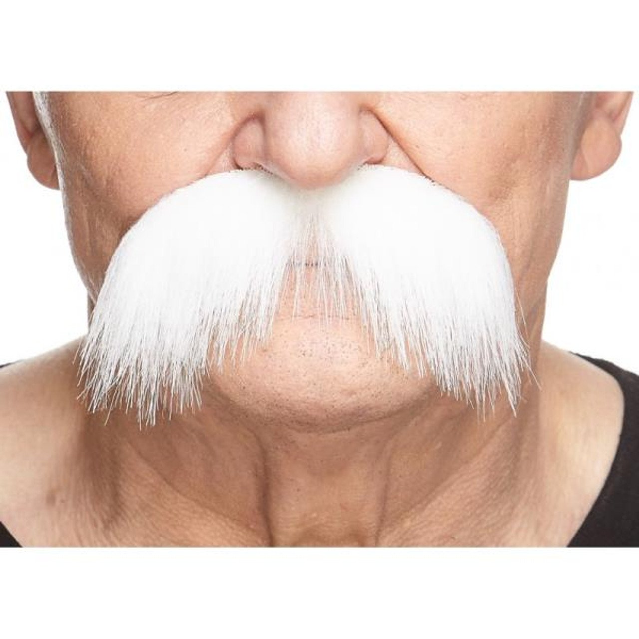 Bushy Walrus Moustache | White