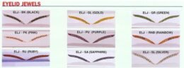 Eyelid Jewels Blue Eye Lashes