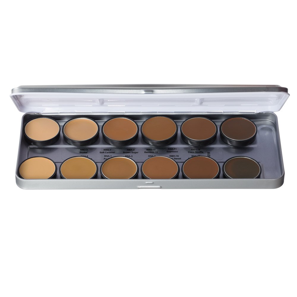 Ben Nye Olive-Brown Matte HD Foundation Palette