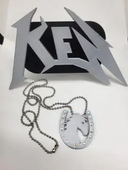 Barbie Ken Necklace and Belt Buckle