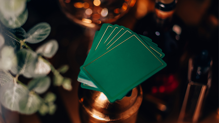 NOC Out Green and Gold Playing Cards