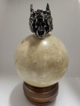 Skull with Wolf Hood Ring | Size 10