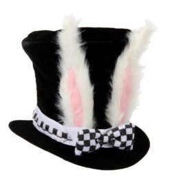 Deluxe Alice in Wonderland White Rabbit Topper Plush Hat